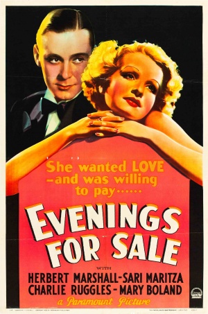 Evenings for Sale Poster