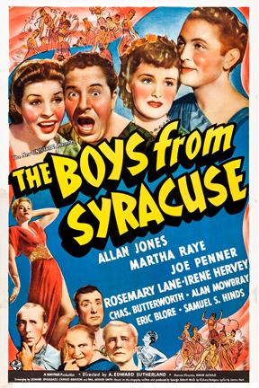 The Boys from Syracuse Poster