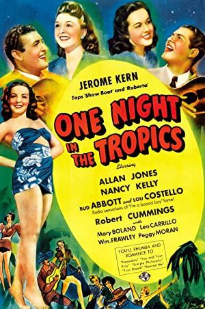 One Night in the Tropics Poster