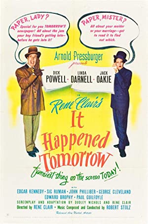 It Happened Tomorrow Poster