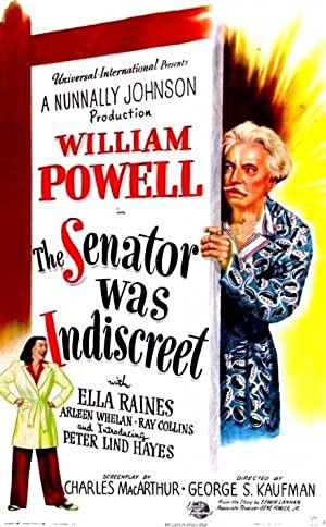 The Senator Was Indiscreet Poster