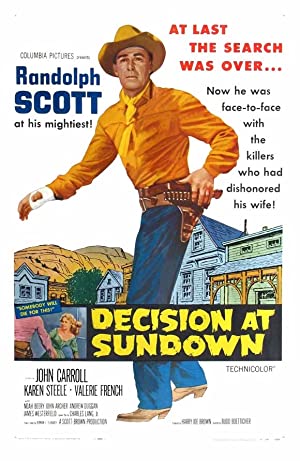 Decision at Sundown Poster