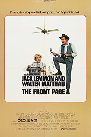 The Front Page Poster