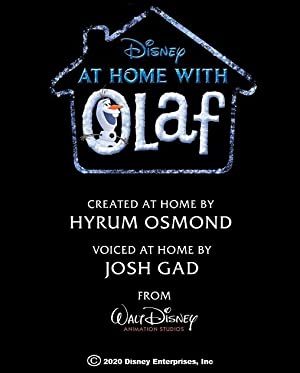 At Home with Olaf Poster