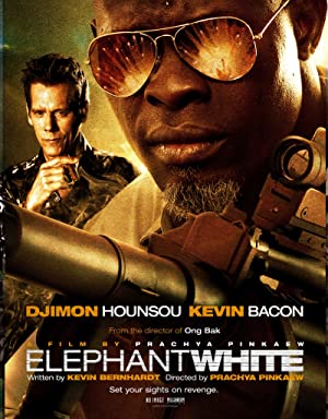 Elephant White Poster