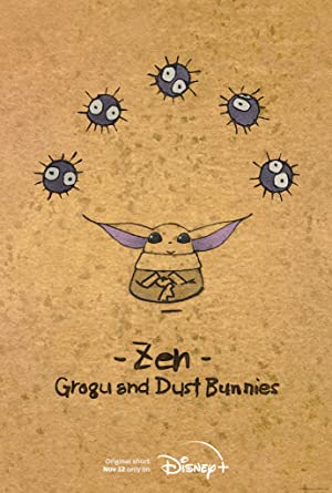 Zen - Grogu and Dust Bunnies Poster