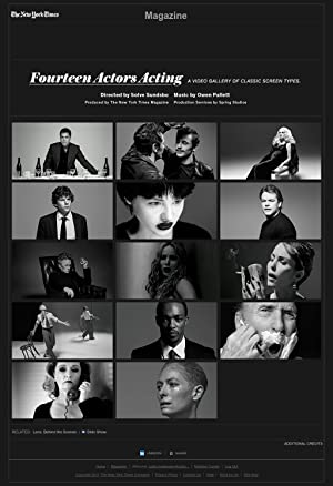 14 Actors Acting Poster